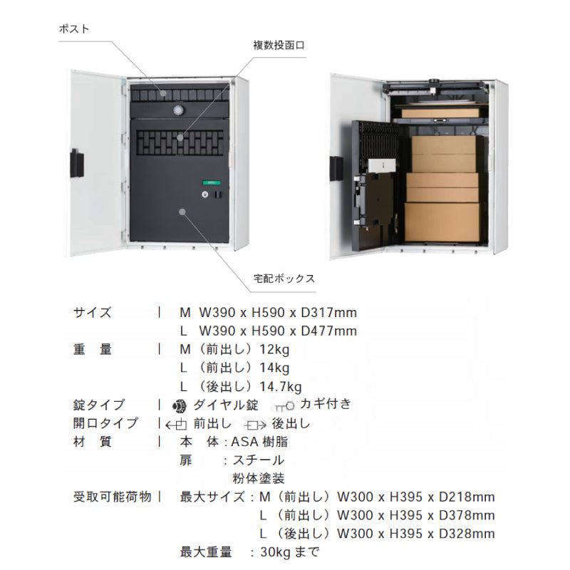 UNEED LIGHT 機能門柱 ユニード ライト 宅配ポスト Nボックス付属 NBOX トーシン 宅配ボックス