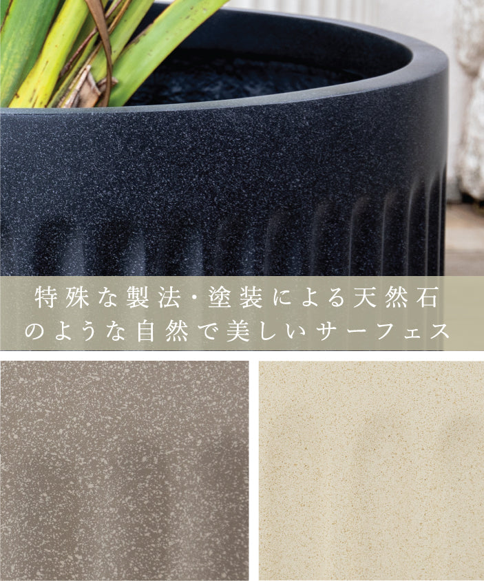 プランター大型屋外/屋内KERNCOLUMNAワイド60cmラウンド丸型シリンダーファイバーグラスGFRP高品質軽量耐候植木鉢鉢植え鉢カバーポット底穴モダンデザインおしゃれ観葉植物テラスバルコニーカフェ店舗オフィスエントランス