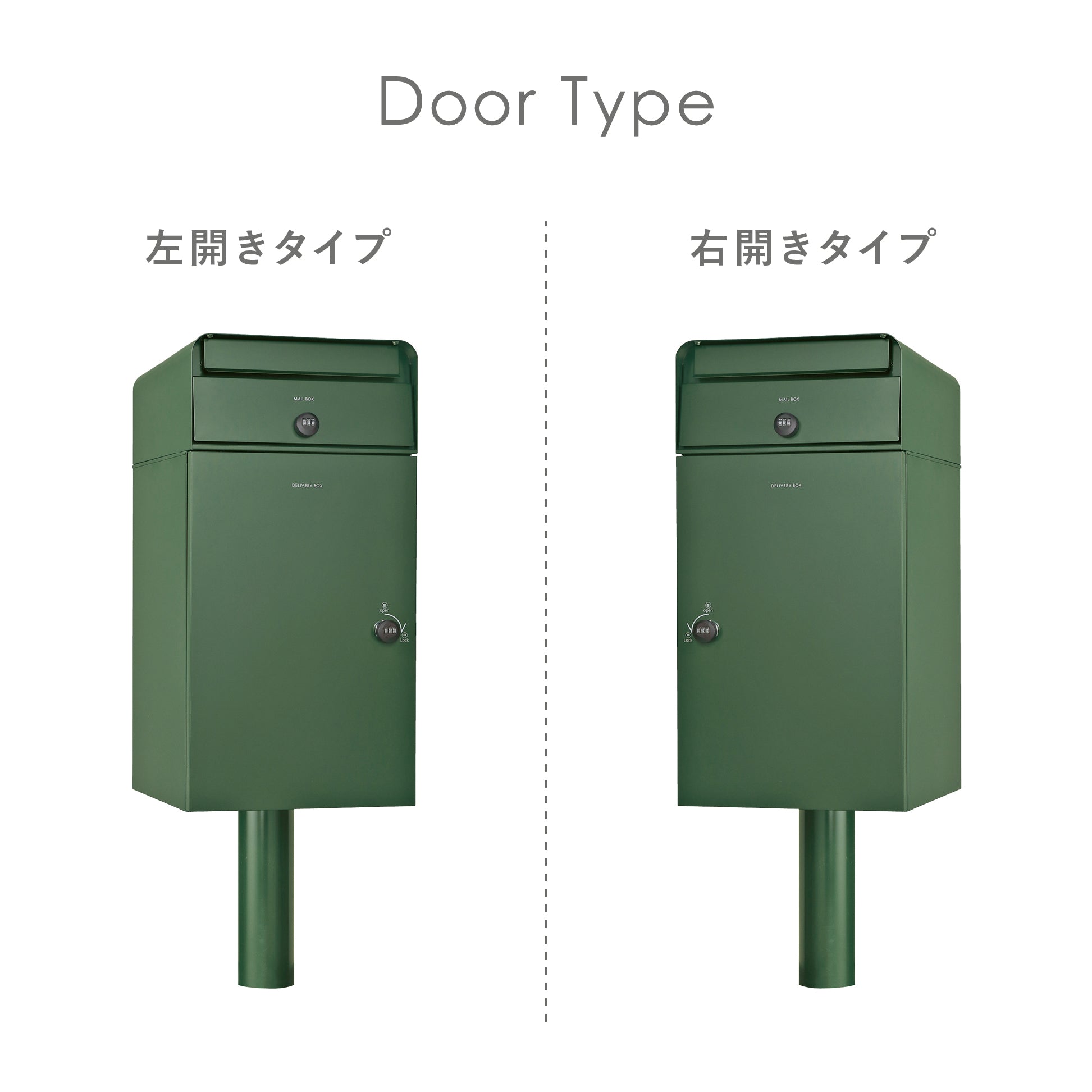 宅配ボックス Kate ケイトⅡ ポスト有り ポスト無し スタンドポスト