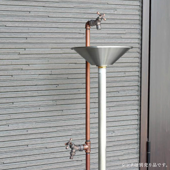 水栓柱 バルスタンド 左右仕様 蛇口2個セット ウォータースタンド バル BARU UNISON ユニソン 立水栓