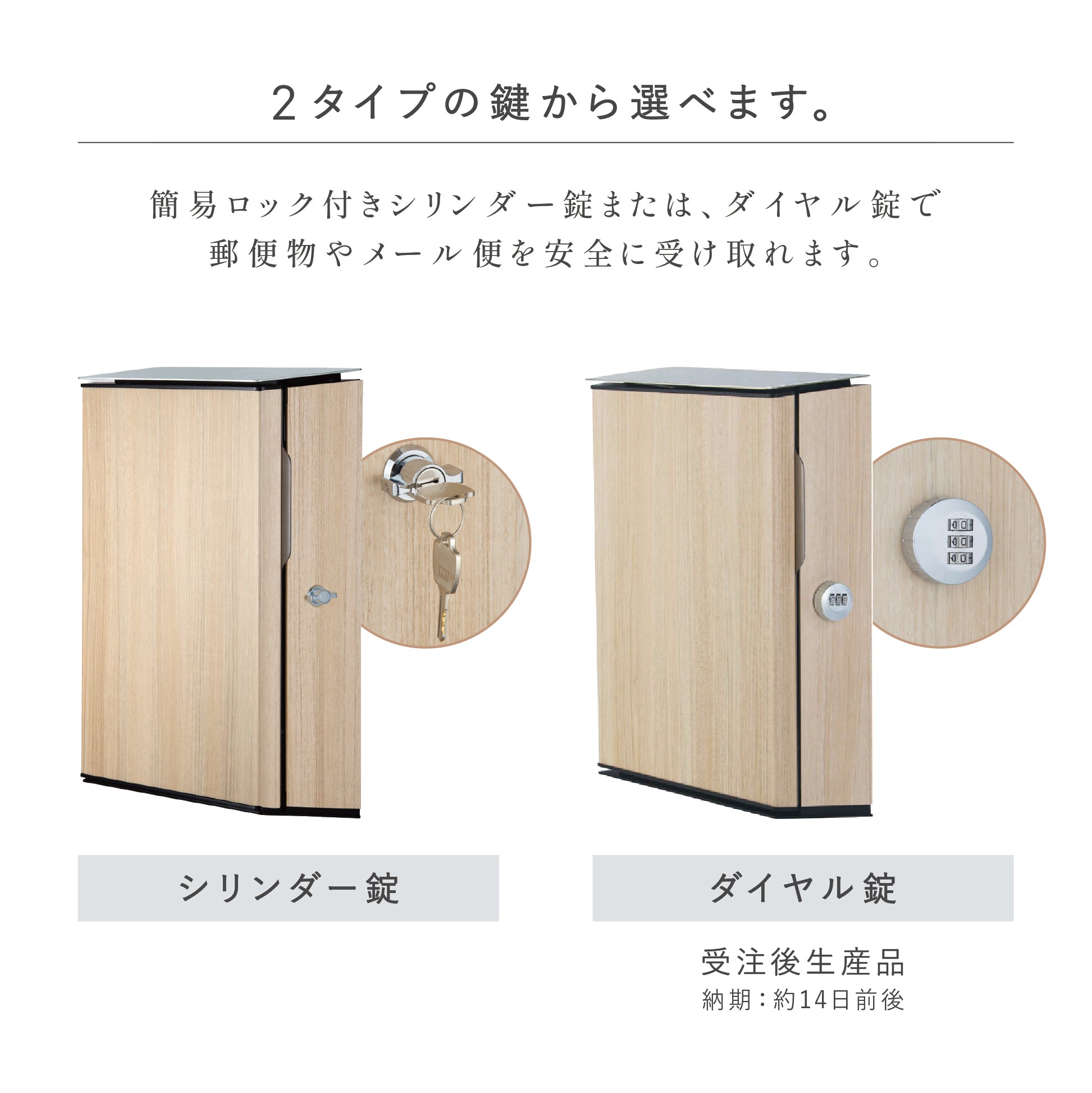 郵便ポスト Vico WH ヴィコ WH 壁付け メール便対応 上入れ 前出し